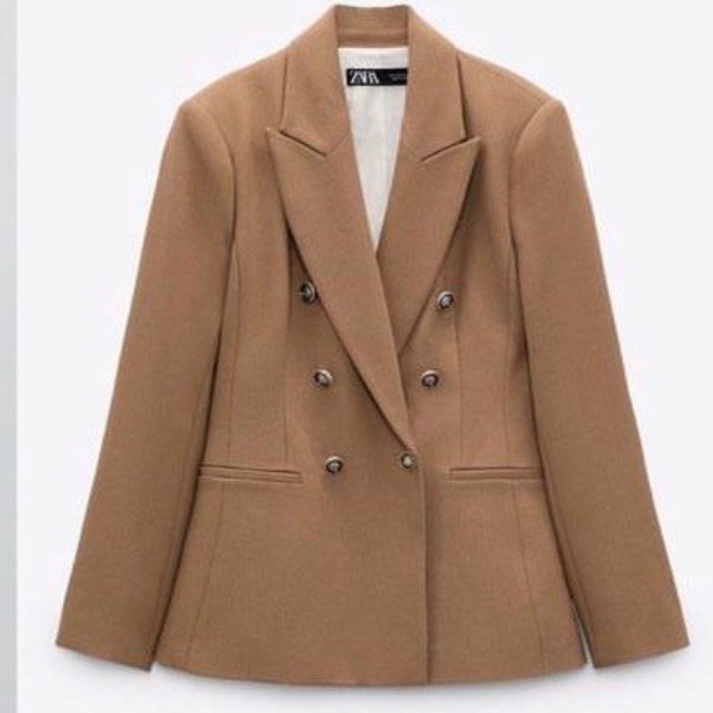 Zara Double Breasted Blazer XS